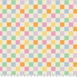Eugene Textiles Colorful Checker Cotton Quilting Fabric