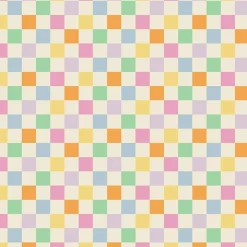 Eugene Textiles Colorful Checker Cotton Quilting Fabric