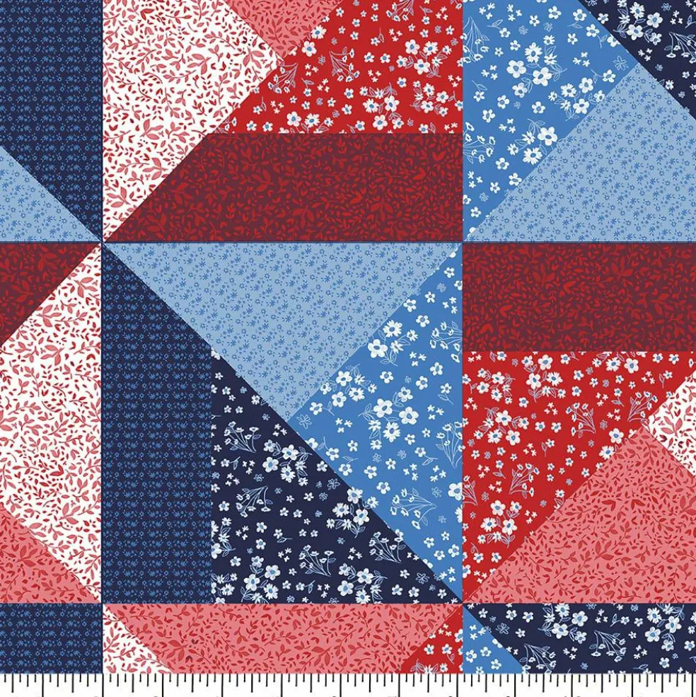 Eugene Textiles Floral American Quilt Cotton Quilting Fabric