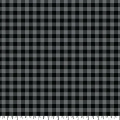 Eugene Textiles Gray Plaid Print Craft Fabric
