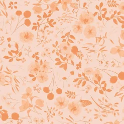 Eugene Textiles Monochrome Coral Floral Cotton Quilting Fabric