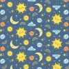 Eugene Textiles Sun & Moon Blue Flannel