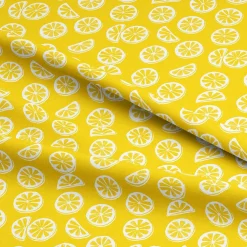 Eugene Textiles Yellow Lemon Cotton Quilting Fabric