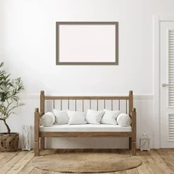 Eva Narrow Framed Corkboard, White Cork