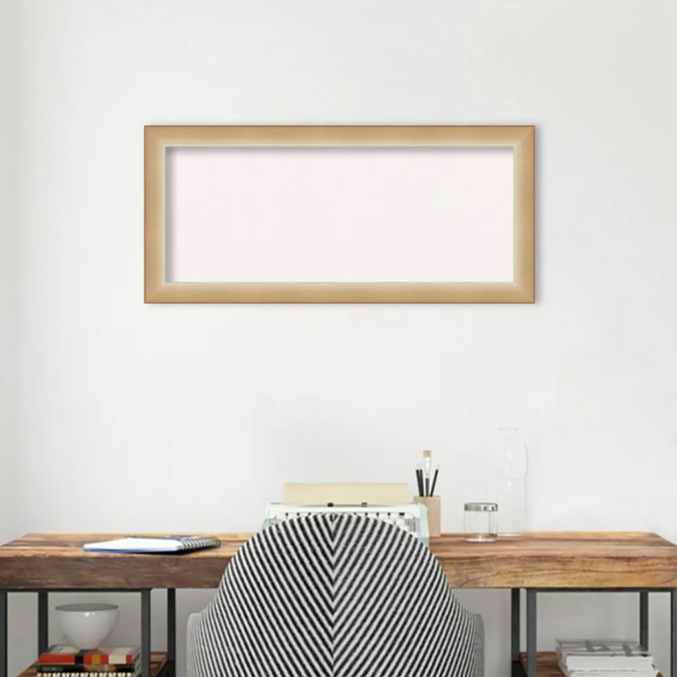 Eva Narrow Framed Corkboard, White Cork