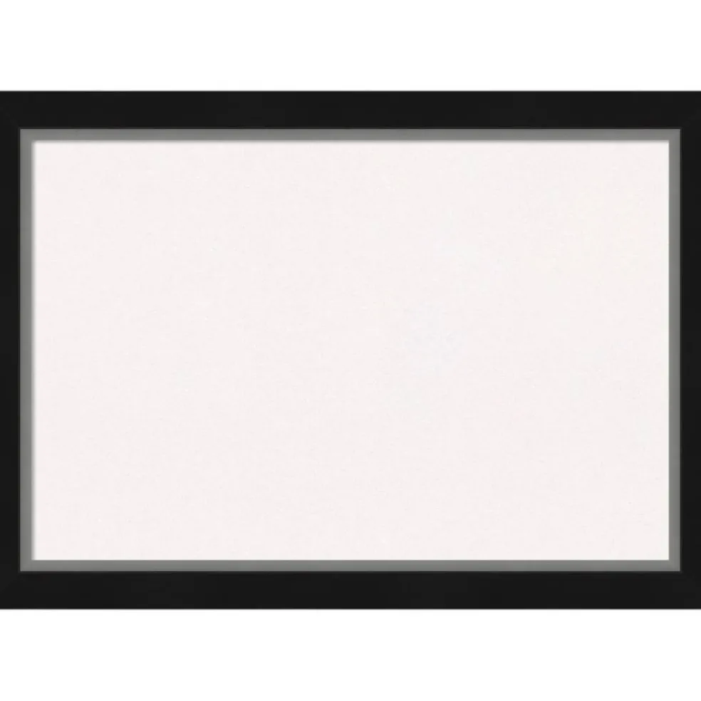 Eva Narrow Framed Corkboard, White Cork
