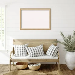 Eva Narrow Framed Corkboard, White Cork