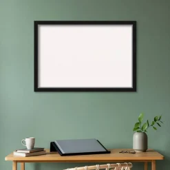 Eva Narrow Framed Corkboard, White Cork