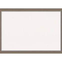 Eva Narrow Framed Corkboard, White Cork