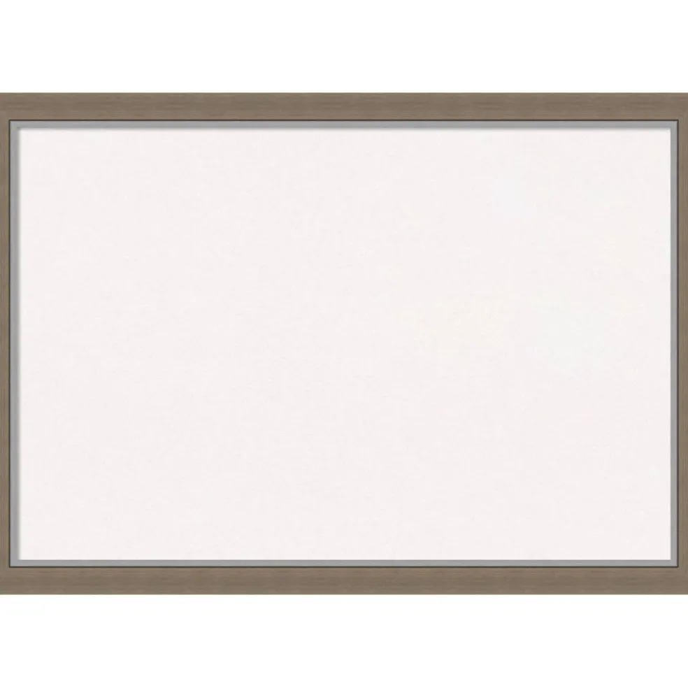 Eva Narrow Framed Corkboard, White Cork
