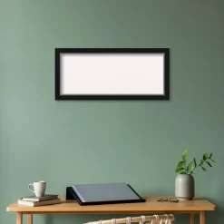 Eva Narrow Framed Corkboard, White Cork