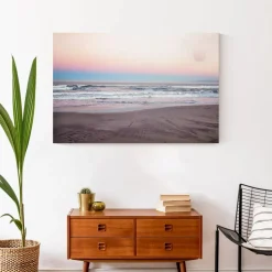 Evening Beach Canvas Wall Art