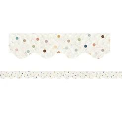 Everyone is Welcome Dots Scalloped Border Trim