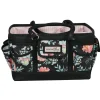 Everything Mary Black & Floral Collapsible Craft Caddy