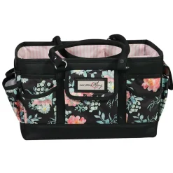 Everything Mary Black & Floral Collapsible Craft Caddy