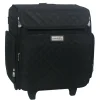 Everything Mary Black Quilted Rolling Scrapbook Storage Tote