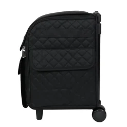Everything Mary Black Quilted Serger Machine Rolling Storage Case