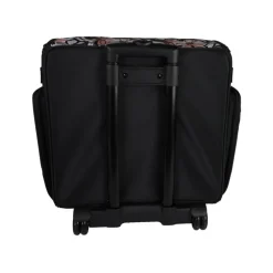 Everything Mary Brown Floral Deluxe Collapsible Rolling Craft Bag