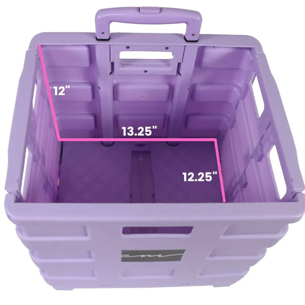 Everything Mary Collapsible Rolling Cart with Lid