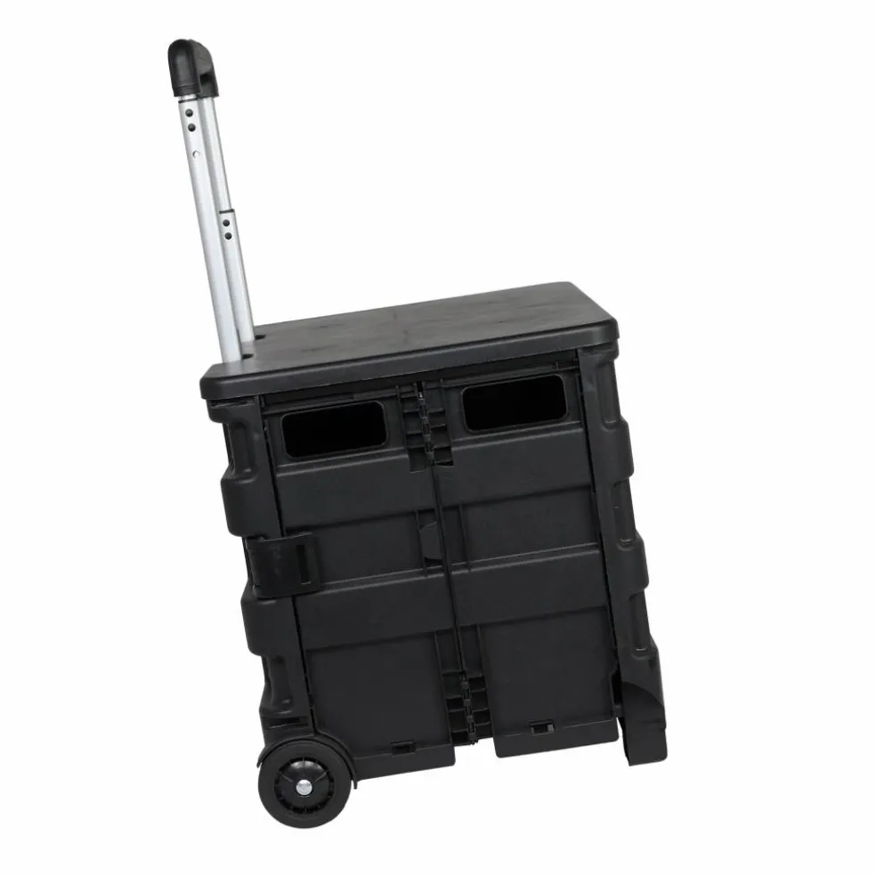 Everything Mary Collapsible Rolling Cart with Lid