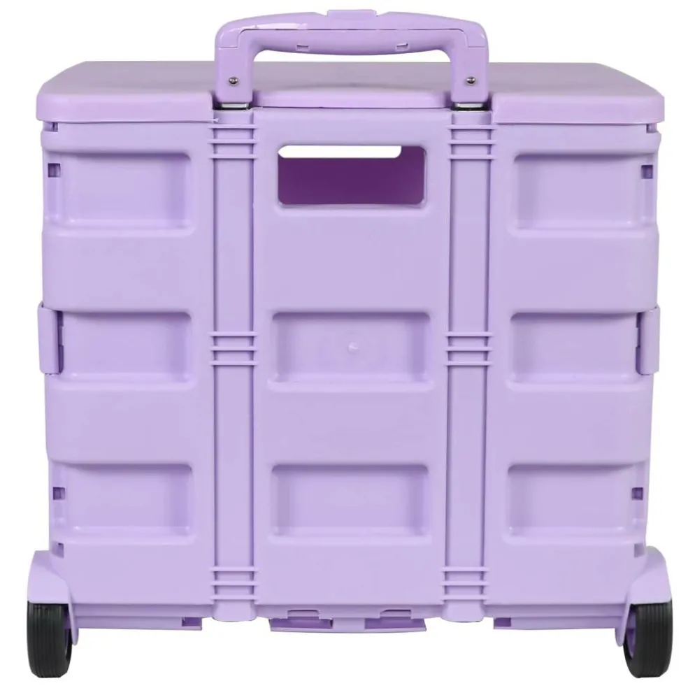 Everything Mary Collapsible Rolling Cart with Lid