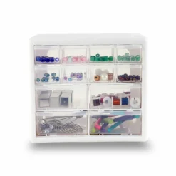 Everything Mary 12-Drawer Plastic Craft Storage Organizer