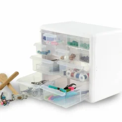 Everything Mary 12-Drawer Plastic Craft Storage Organizer
