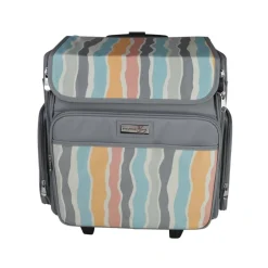 Everything Mary Gray Stripes Rolling Craft Bag
