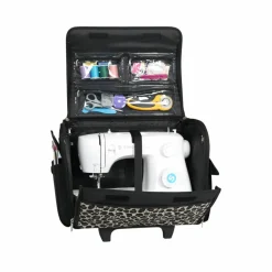 Everything Mary Leopard Sewing Machine Tote