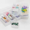 Everything Mary 7-Piece Clear Plastic Craft & Hobby Storage Container – Organizer with Removable Bins for Supplies, Tools, and DIY Projects