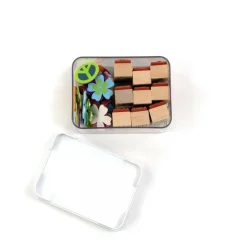 Everything Mary Small Clear Plastic Storage Box with White Lid