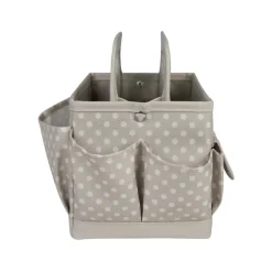 Everything Mary Tan Dots Collapsible Craft Caddy
