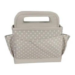 Everything Mary Tan Dots Collapsible Craft Caddy