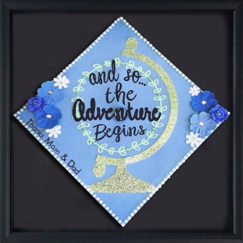 Executive Document Frame graduation cap shadow box frame - Graduation Cap Shadow Box