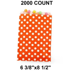 Expansive Small Dots Bags Perfect for Larger Items 6 3/8" x 8 1/2"