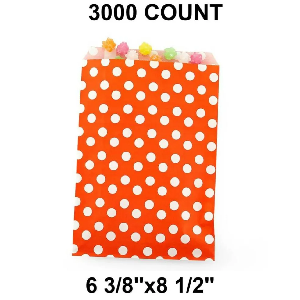 Expansive Small Dots Bags Perfect for Larger Items 6 3/8" x 8 1/2"