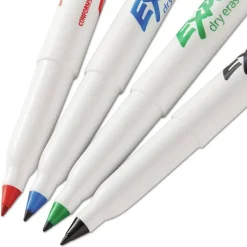 EXPO Extra-Fine Bullet Tip Low-Odor Dry-Erase Marker - Assorted Colors (4/Pack)