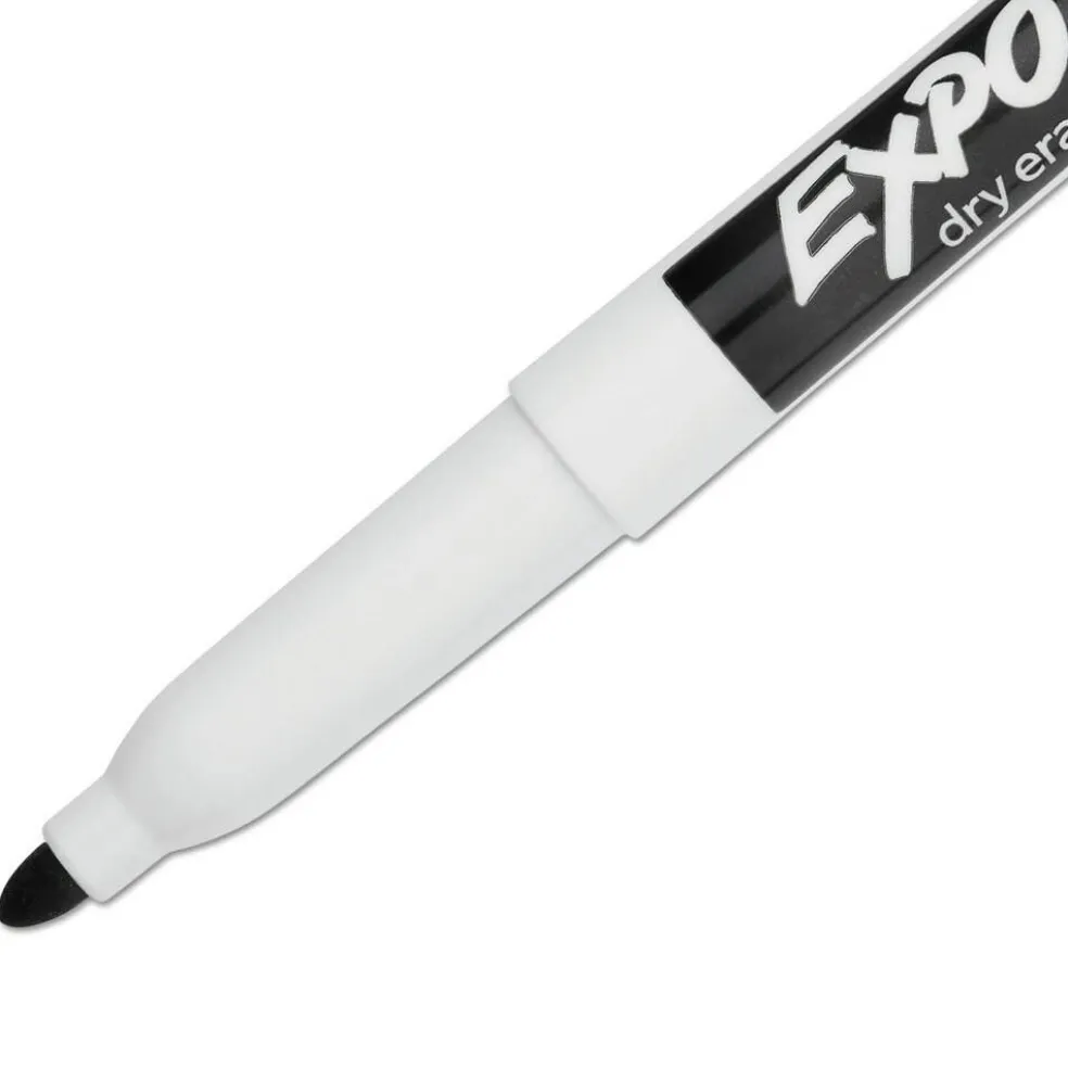 EXPO Fine Bullet Tip Low-Odor Dry-Erase Marker Value Pack - Black (36/Box)