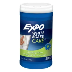 EXPO® White Board Care™ Cleaning Wipes, 2 Pack of 50