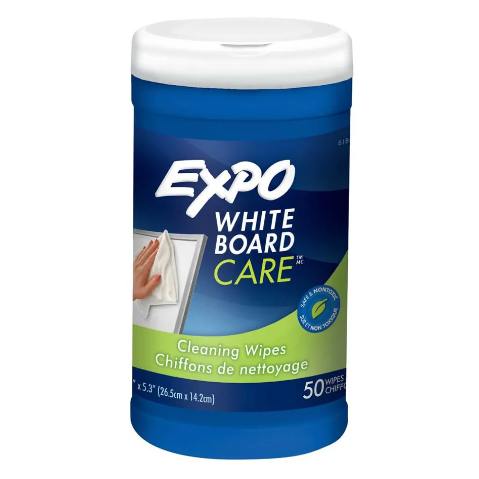 EXPO® White Board Care™ Cleaning Wipes, 2 Pack of 50
