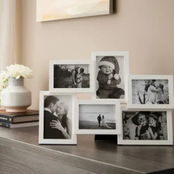 Expressions™ 6 Opening White Collage Frame by Studio Décor®