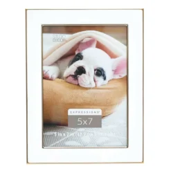 Expressions™ White with Gold Outline Wall Frame by Studio Décor®