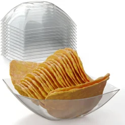 Exquisite Disposable Plastic Serving Bowls - for Parties, Salad Bar, Buffet, Candy - Bowl Set