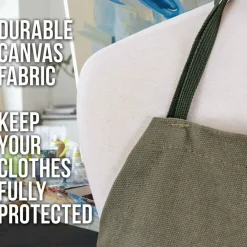 Extra Large Canvas Adjustable Artist Apron (Size: 30