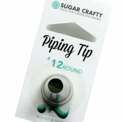 Extra-Large Dots & Bold Lines Piping Tip #12 - Sugar Crafty Stainless Steel Decorating Tube