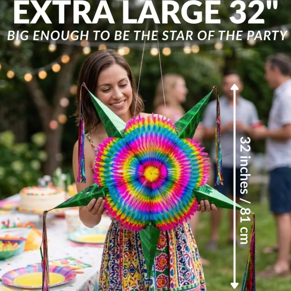 Extra-Large 32" Star Piñata