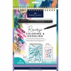 Faber-Castell® Bright Reverse Coloring & Doodling Book