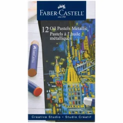Faber Castell 12 Color Metallic Oil Pastel Set