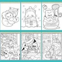 Faber-CastellĀ® Cozy Cuties Coloring Book Set