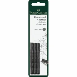 Faber-Castell® Extra Soft Compressed Charcoal Sticks, 3ct.
